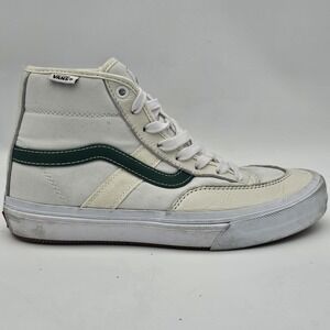 Vans Gilbert Crockett Mens High Top Popcrush  Pro Skate Shoe white/green Size 7